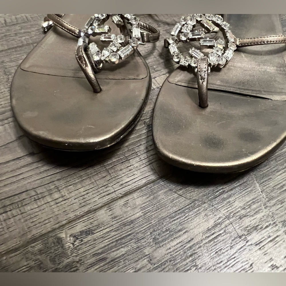 Gucci silver rhinestone sandals - Picture 2 of 9